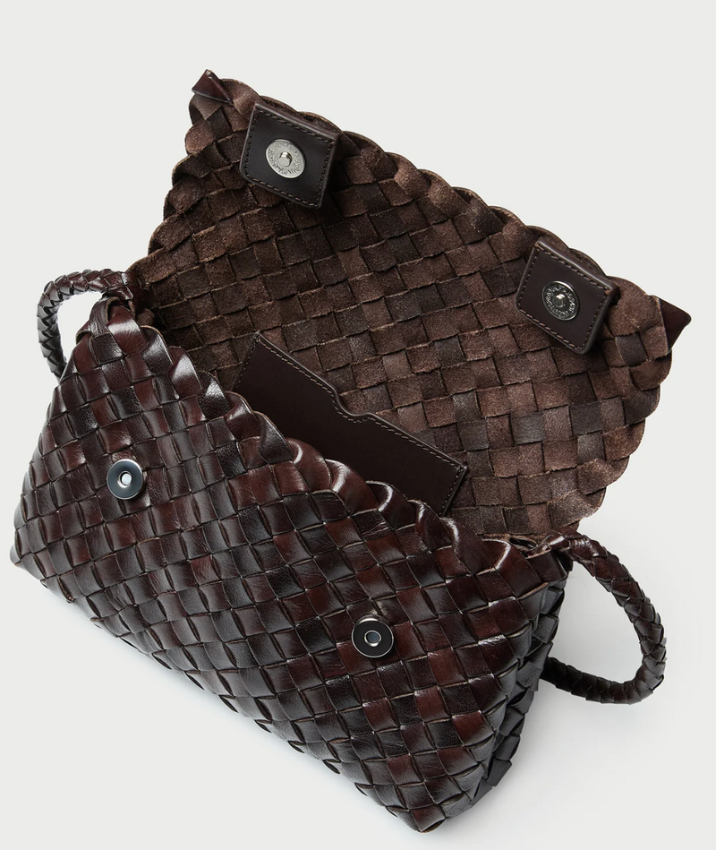 Loeffler Randall Vinnie Leather Woven Crossbody
