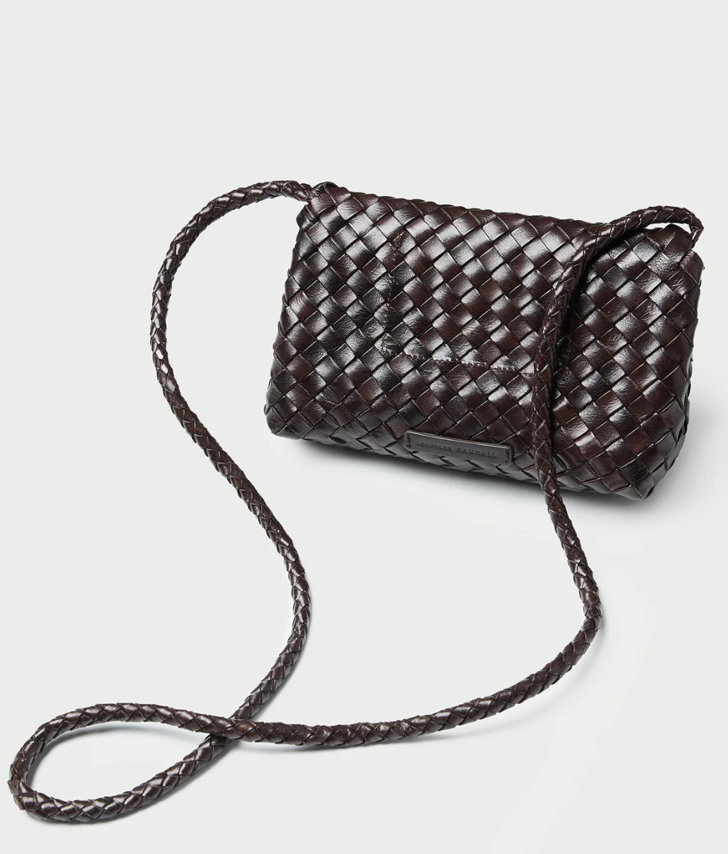 Loeffler Randall Vinnie Leather Woven Crossbody