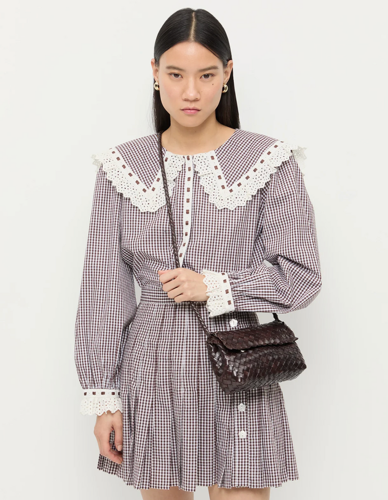 Loeffler Randall Vinnie Leather Woven Crossbody