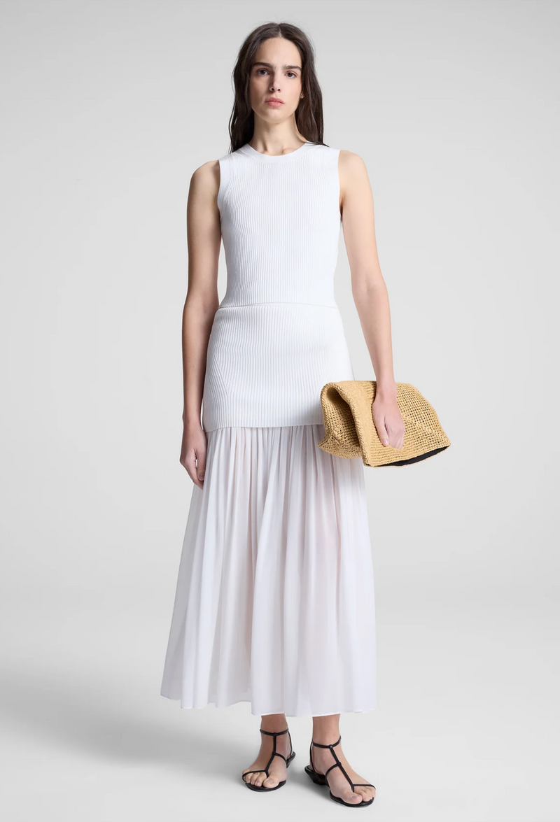 ALC Hayden Knit Chiffon Skirt