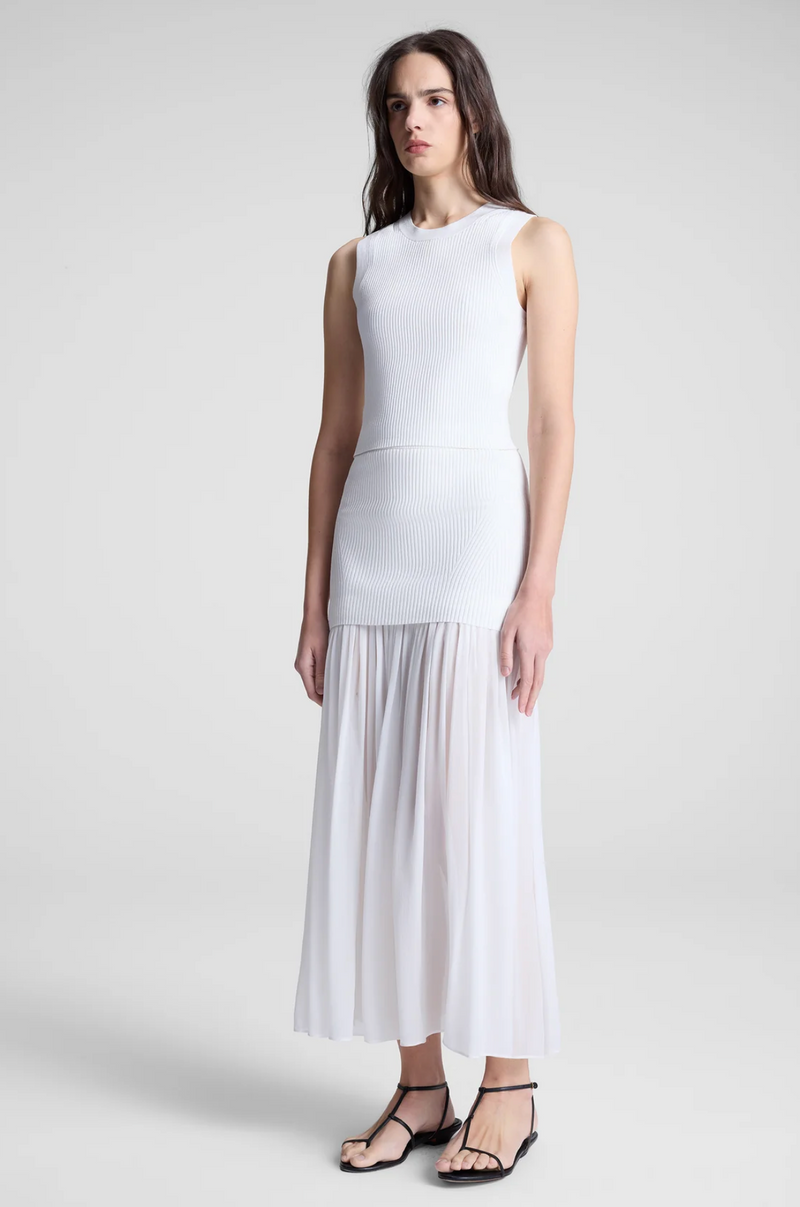 ALC Hayden Knit Chiffon Skirt