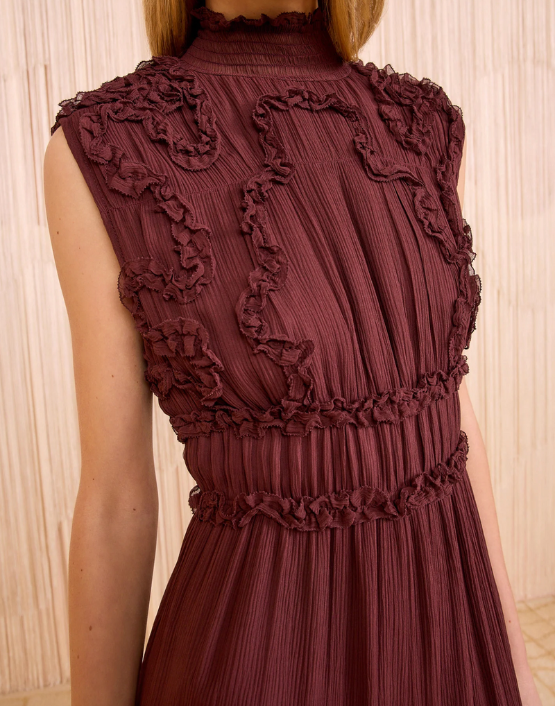 Ulla Johnson Verona Silk Smocked Dress