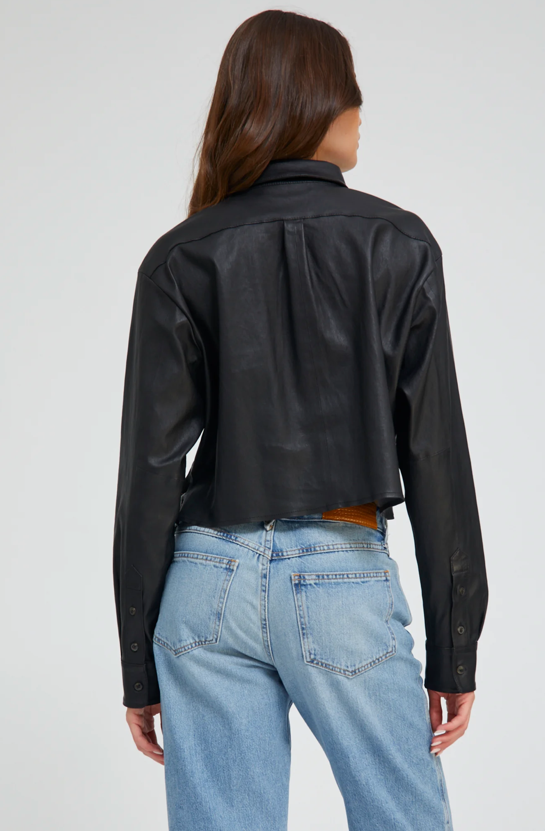 SPRWMN Cropped Button Up Top