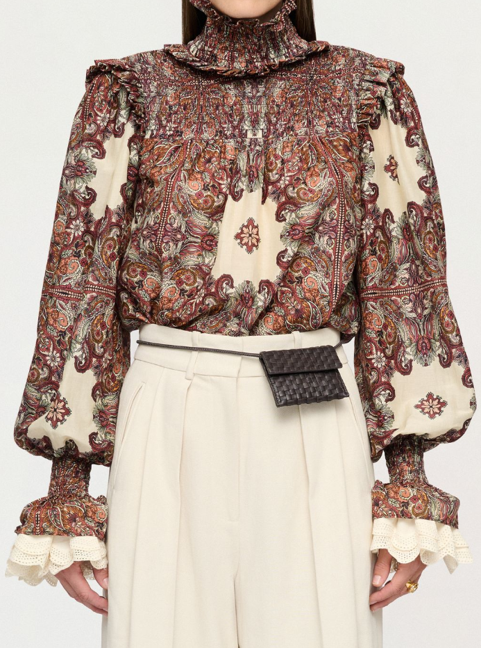 Clea Paige Shirred Blouse