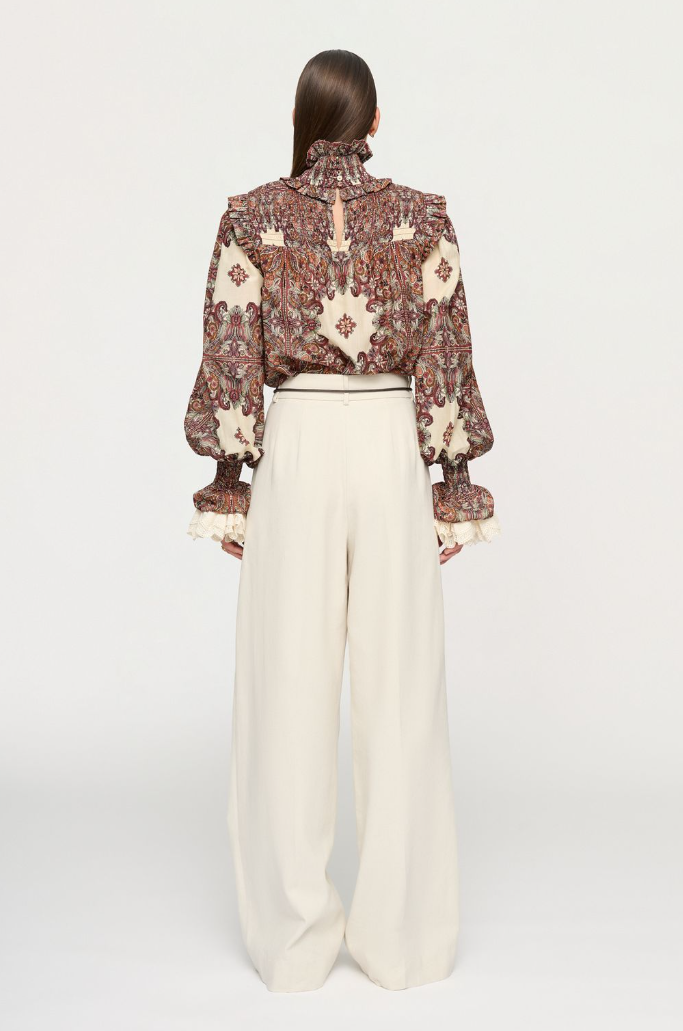 Clea Paige Shirred Blouse