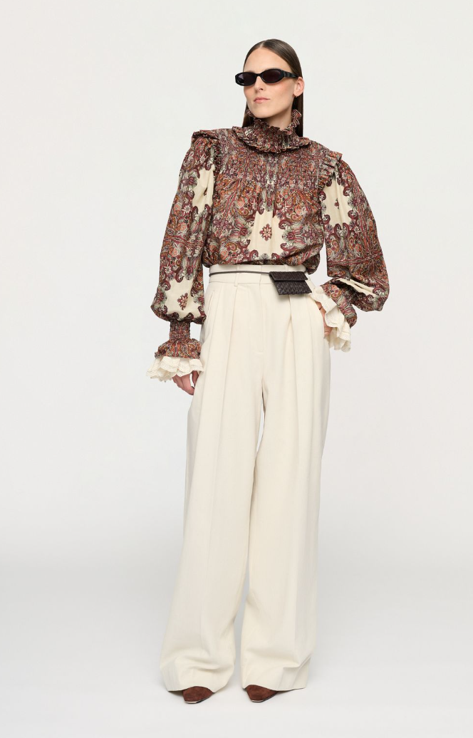 Clea Paige Shirred Blouse