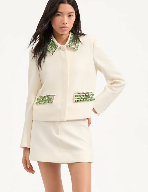 Veronica Beard Imogen Embellished Cropped jacket