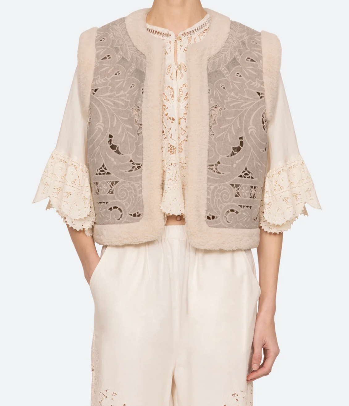 Sea Ceci Embroidered Vest