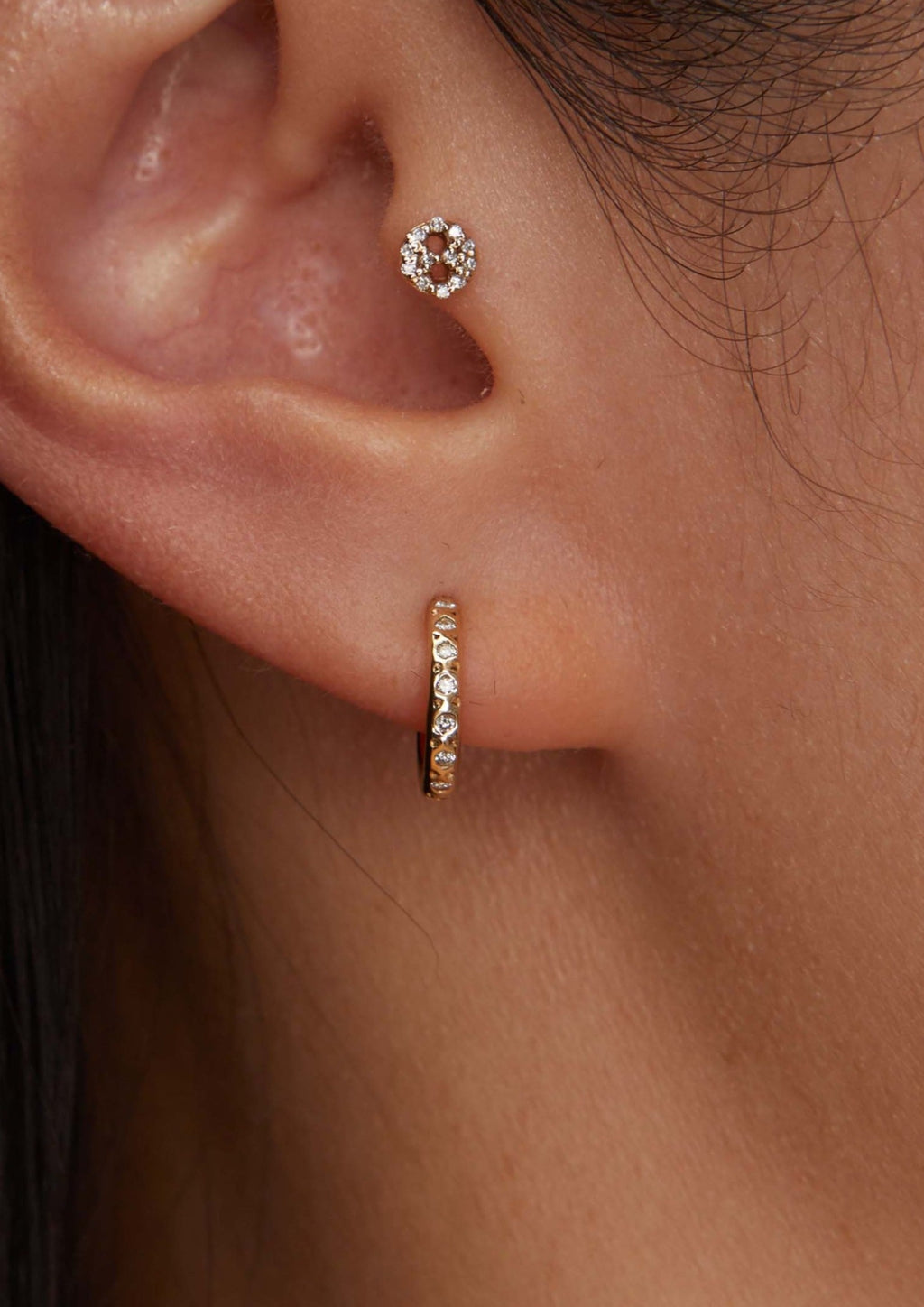 Scosha Single Diamond Huggie