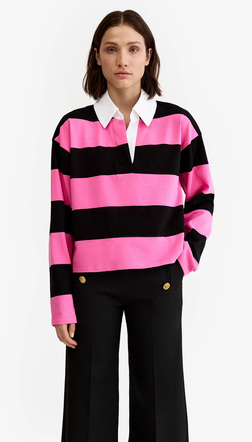 Smythe Cropped Rugby Shirt