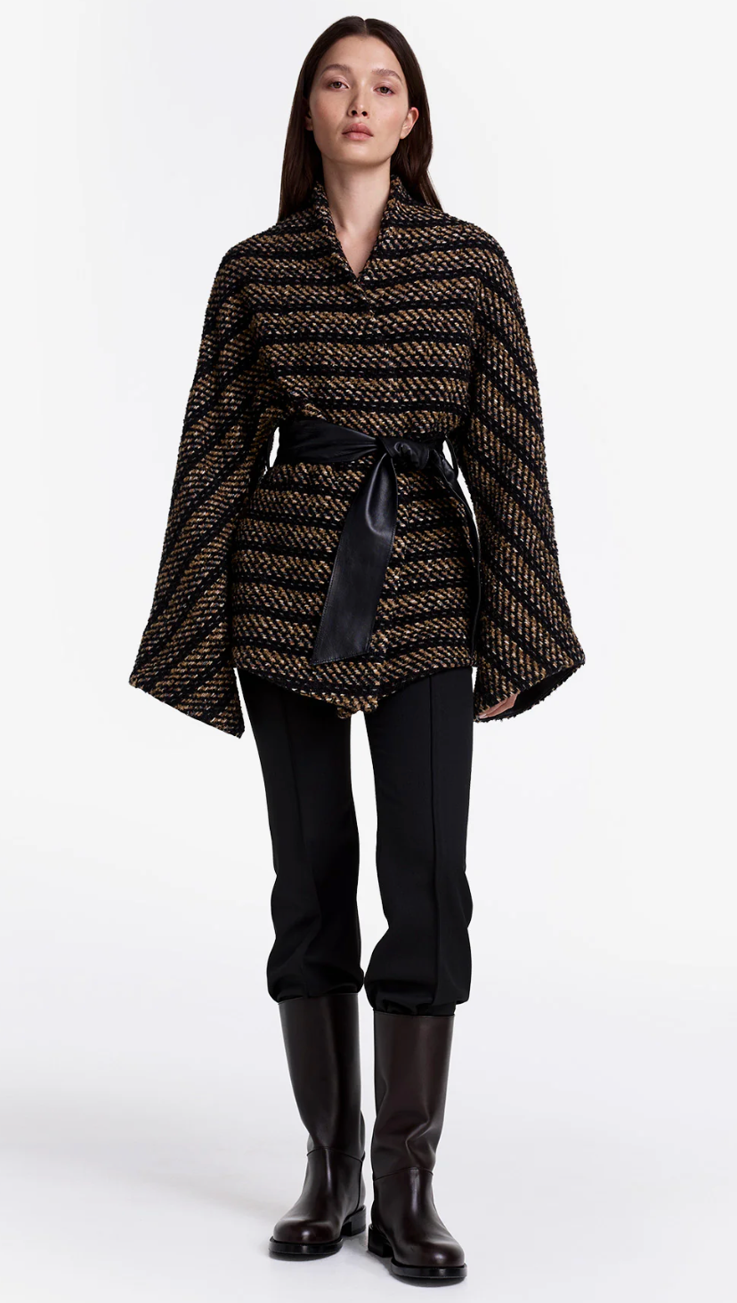 Smythe Belted Wrap Jacket