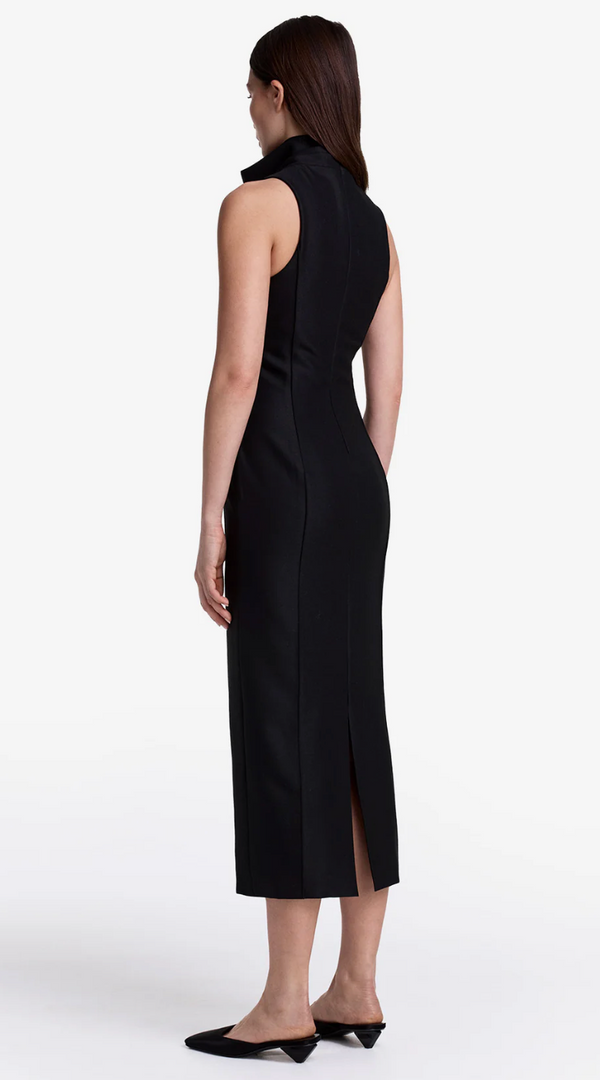 Smythe Funnel Neck Midi Dress