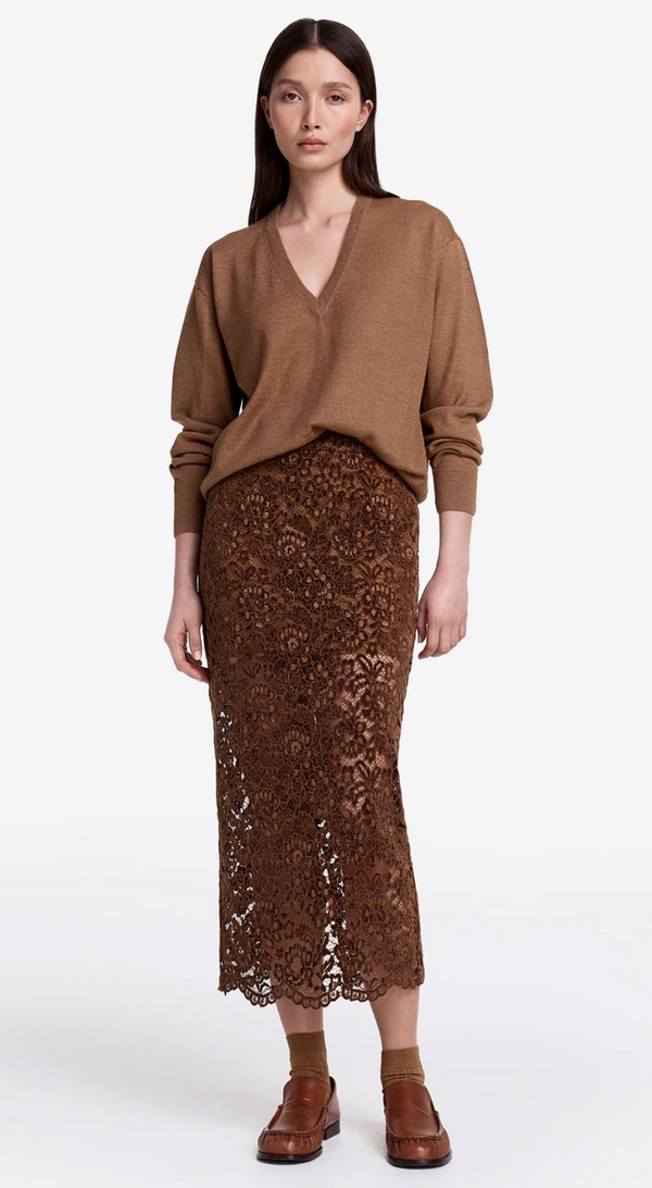 Smythe Lace Pencil Skirt
