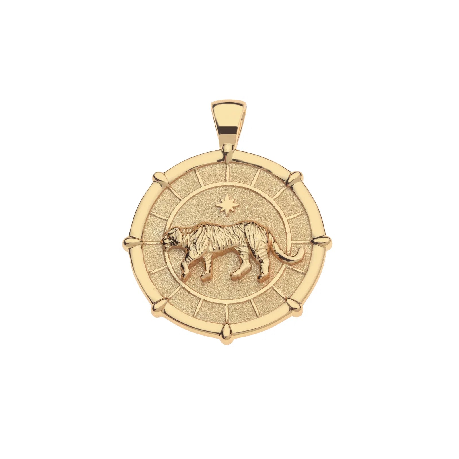Jane Win Strong tiger JW original pendant coin