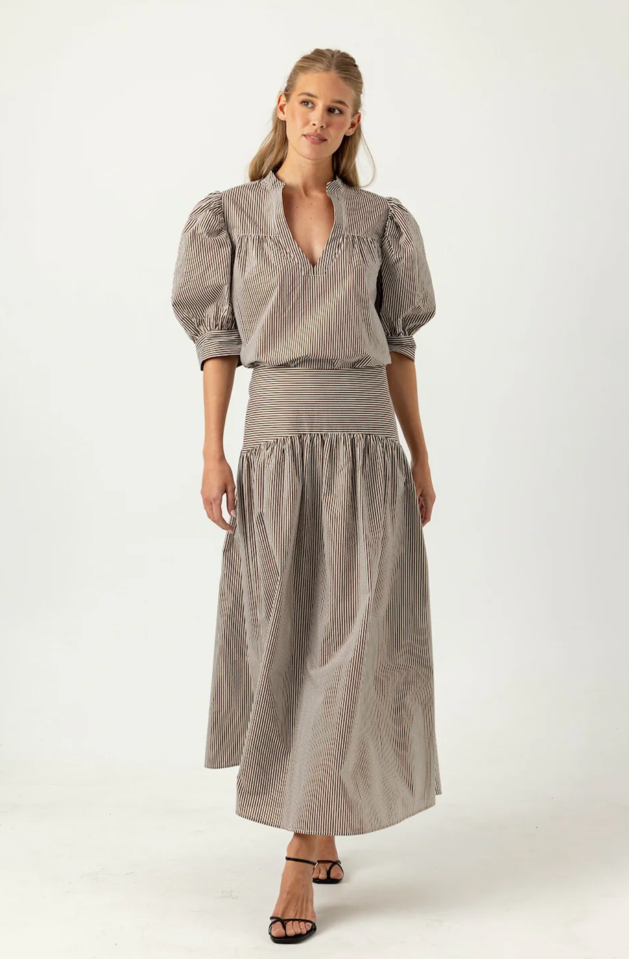 Sundays Stripe Celeste Skirt