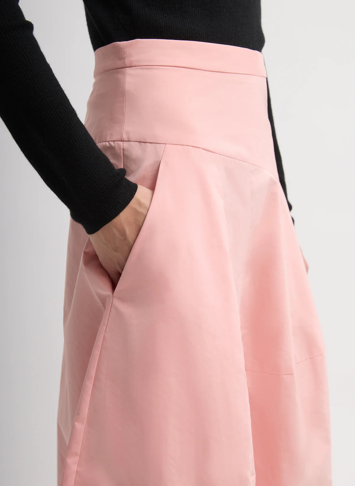Tibi Nylon Asymmetrical Balloon Skirt - Regular