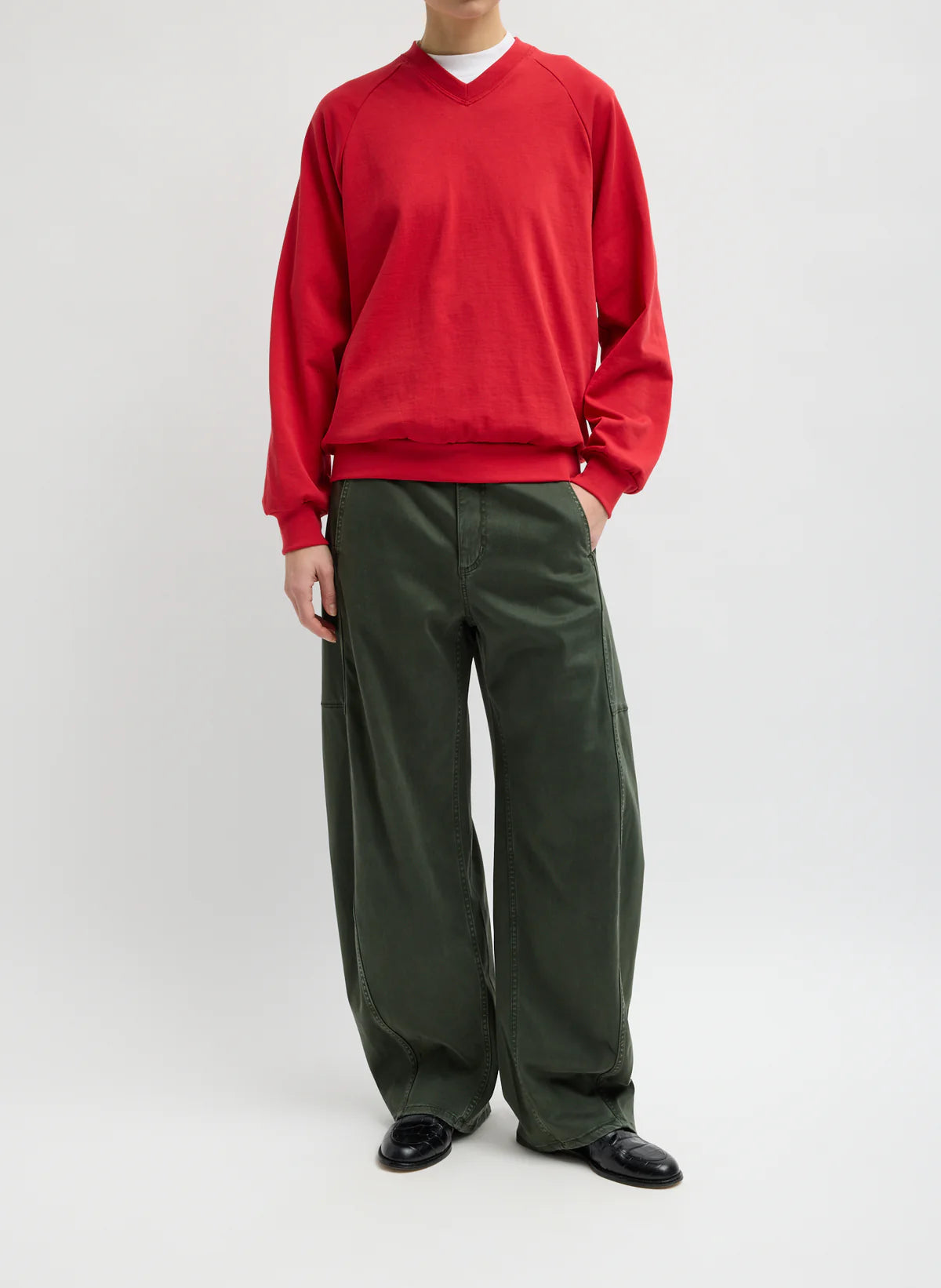 Tibi Reactive Garment Dyed Stretch Twill Sid Pant