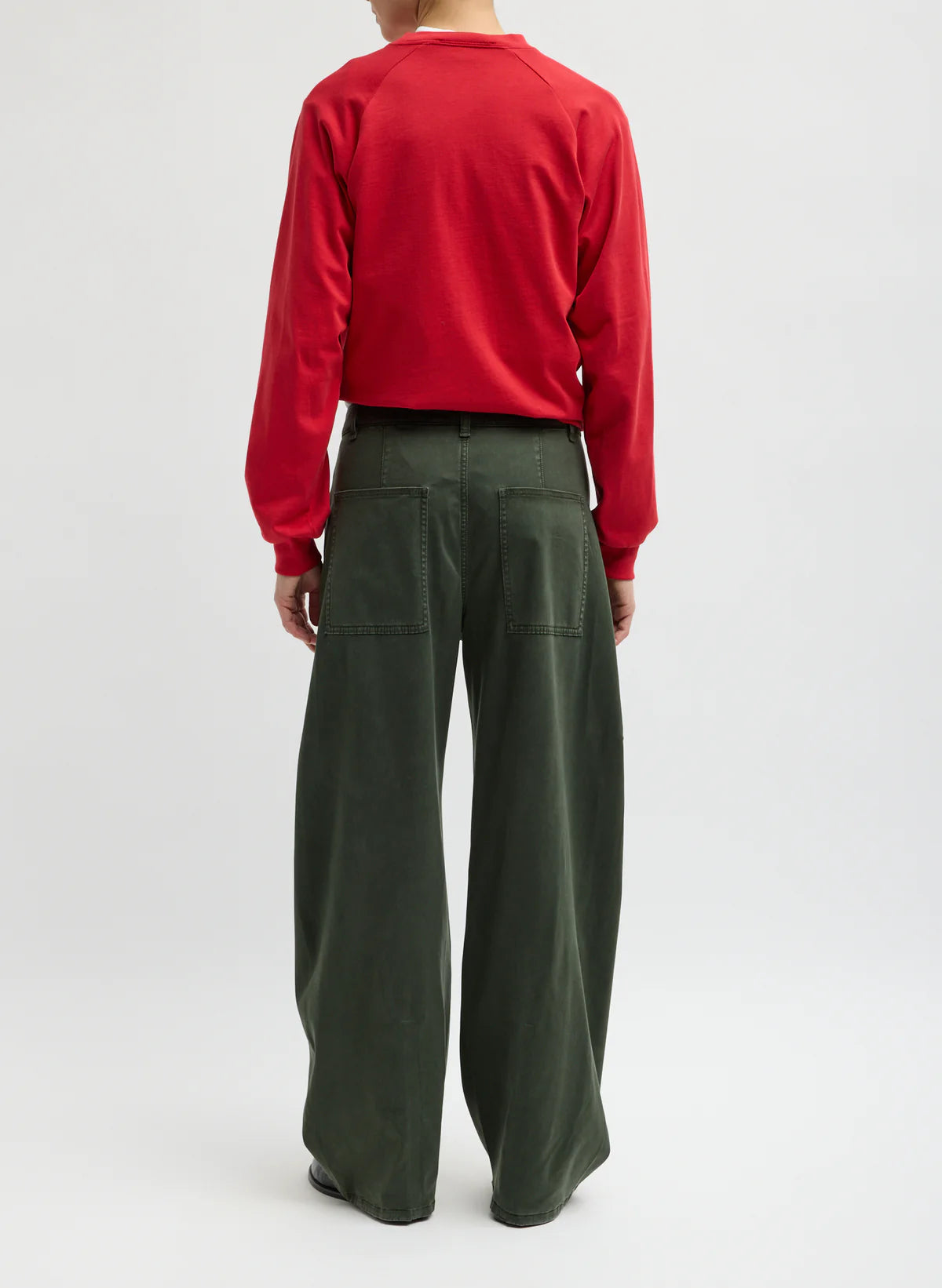 Tibi Reactive Garment Dyed Stretch Twill Sid Pant