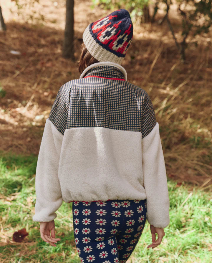 The Great Print-mix Plush Terrain Half Zip