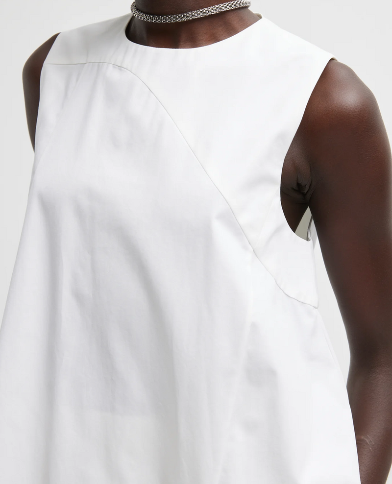 Tibi Bio Twill Easy Tie Top