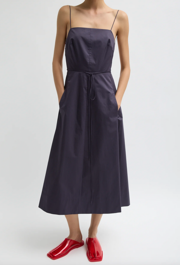 Tibi Eco Poplin Strappy Dress