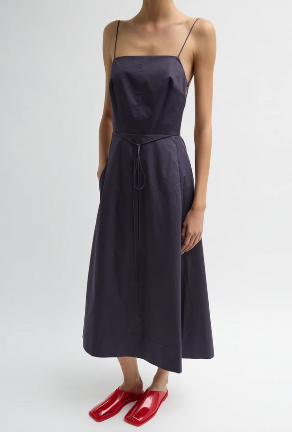 Tibi Eco Poplin Strappy Dress
