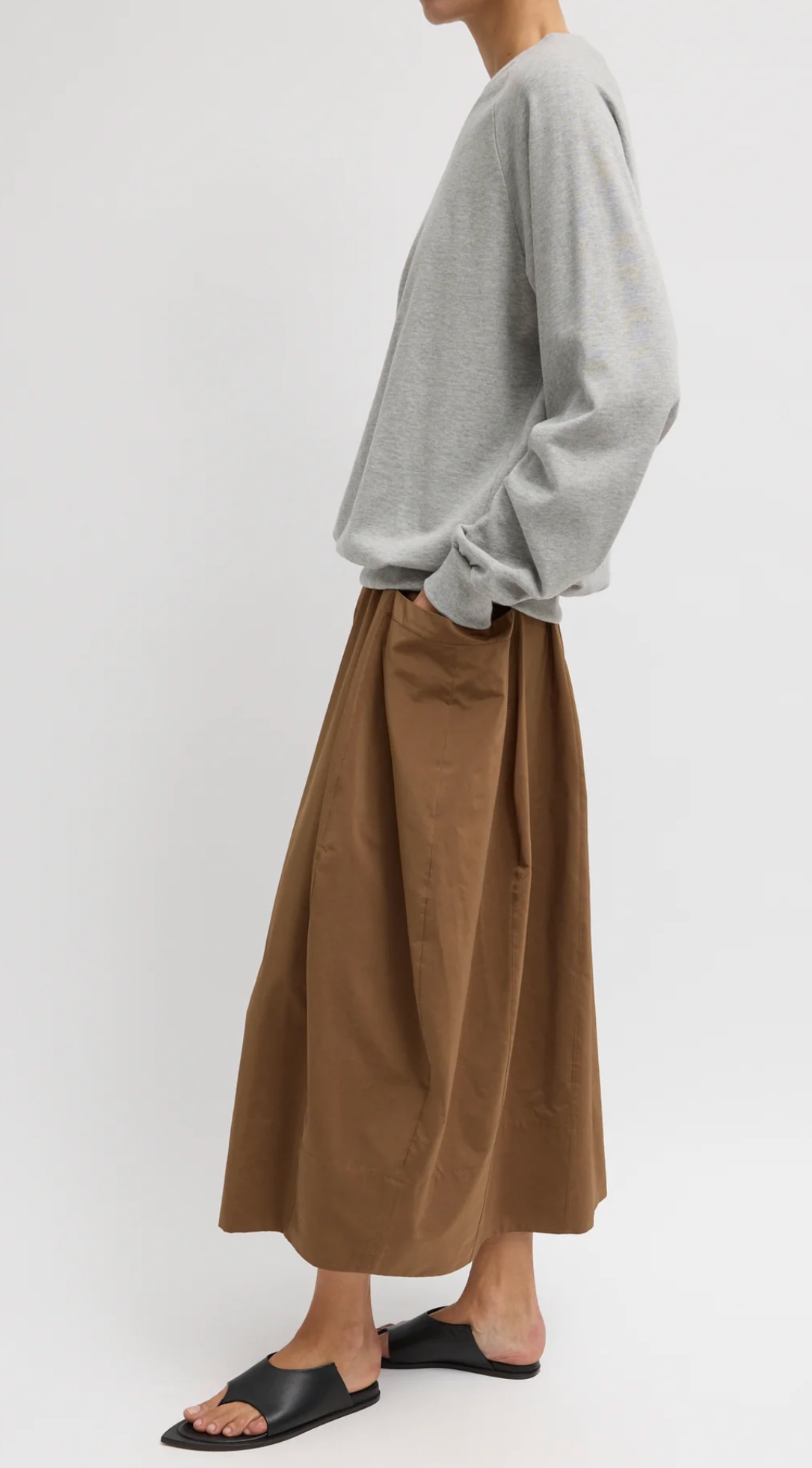 Tibi Nylon Lantern Skirt - Short Length