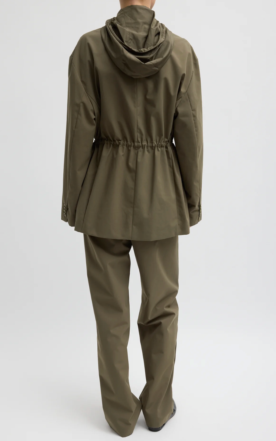 Tibi Tech Suiting Anorak Blazer With Zip Off