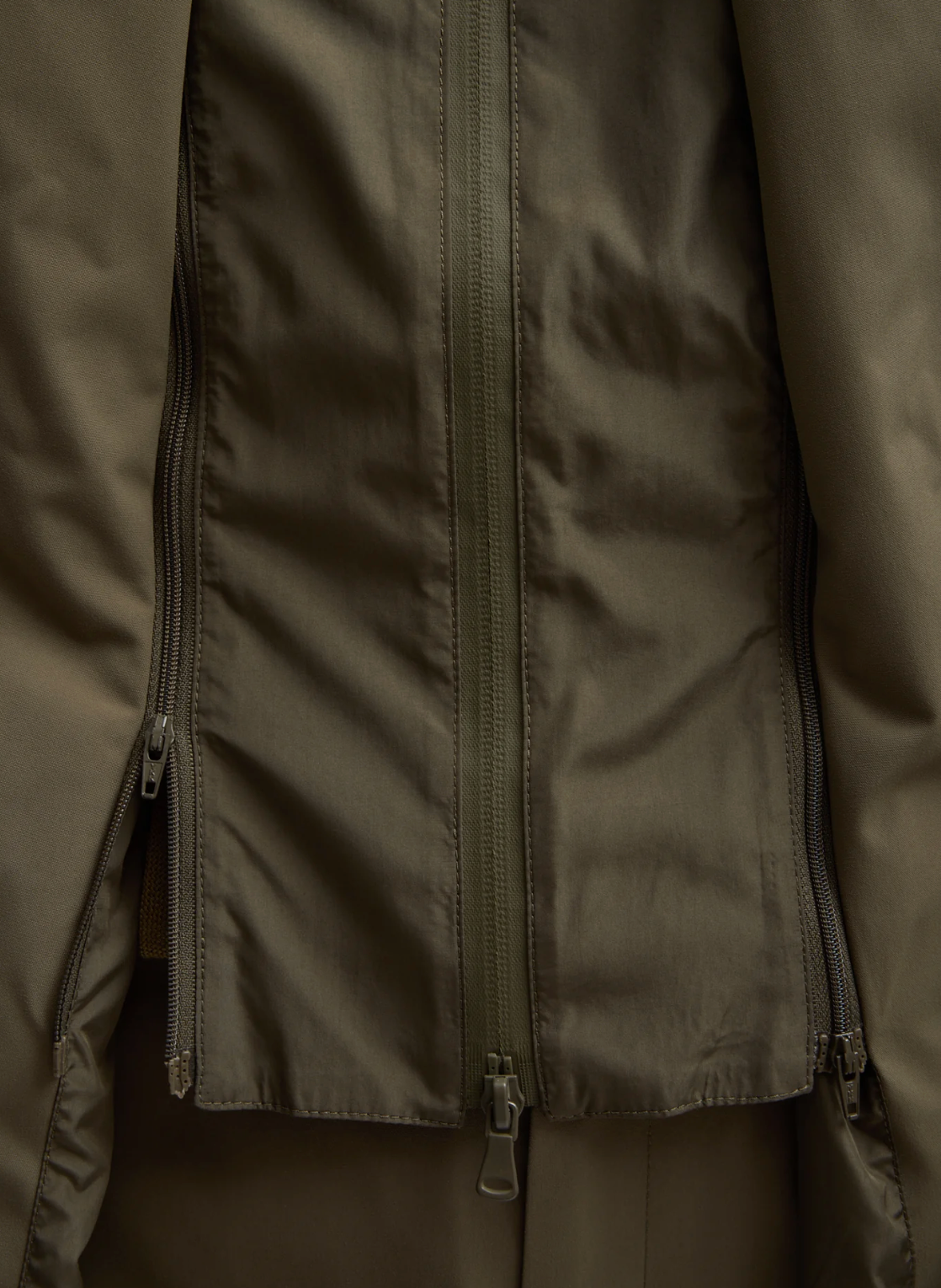 Tibi Tech Suiting Anorak Blazer With Zip Off