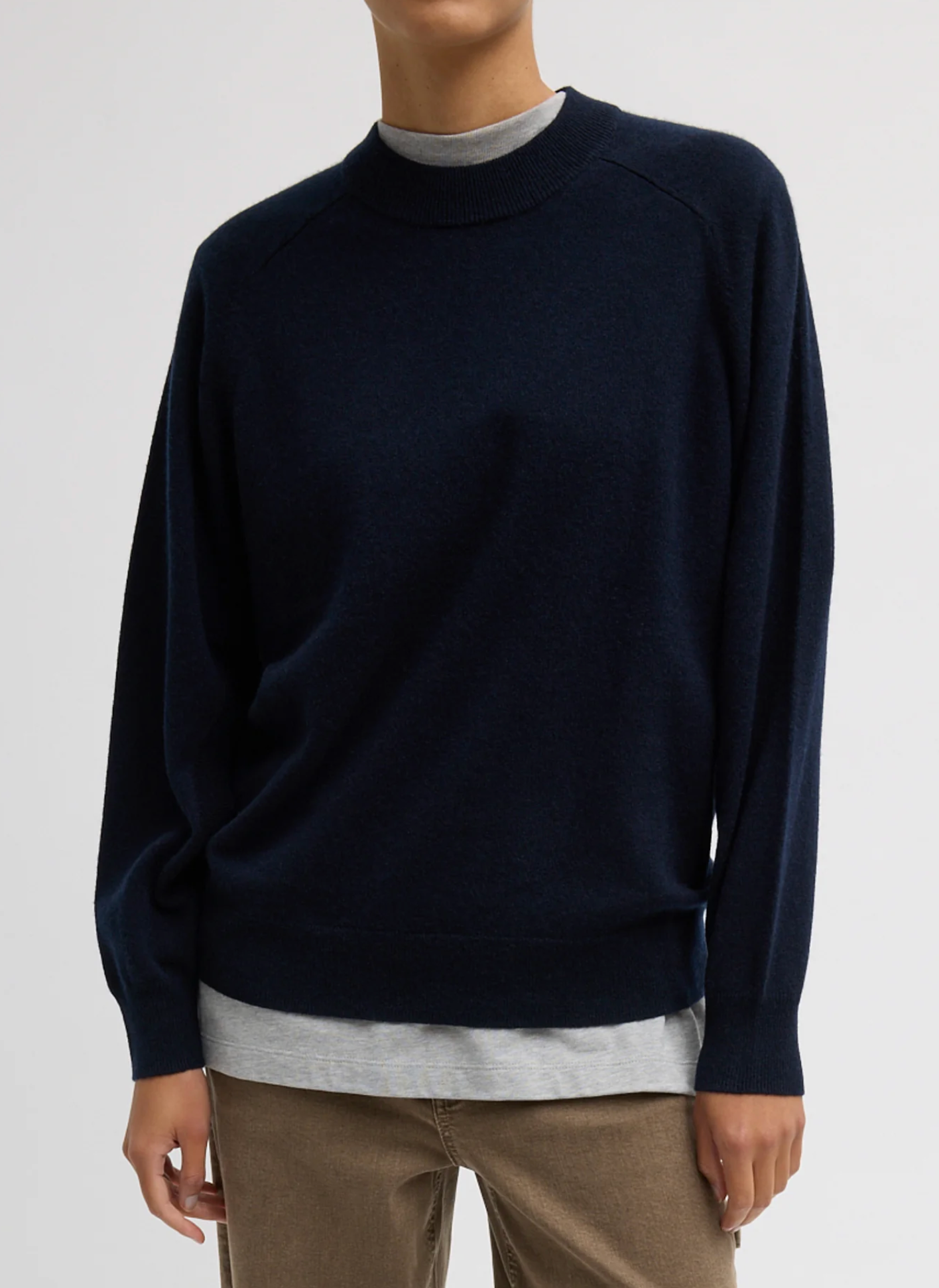 Tibi Washable Cashmere Crewneck Cut Out Sleeve Sweater