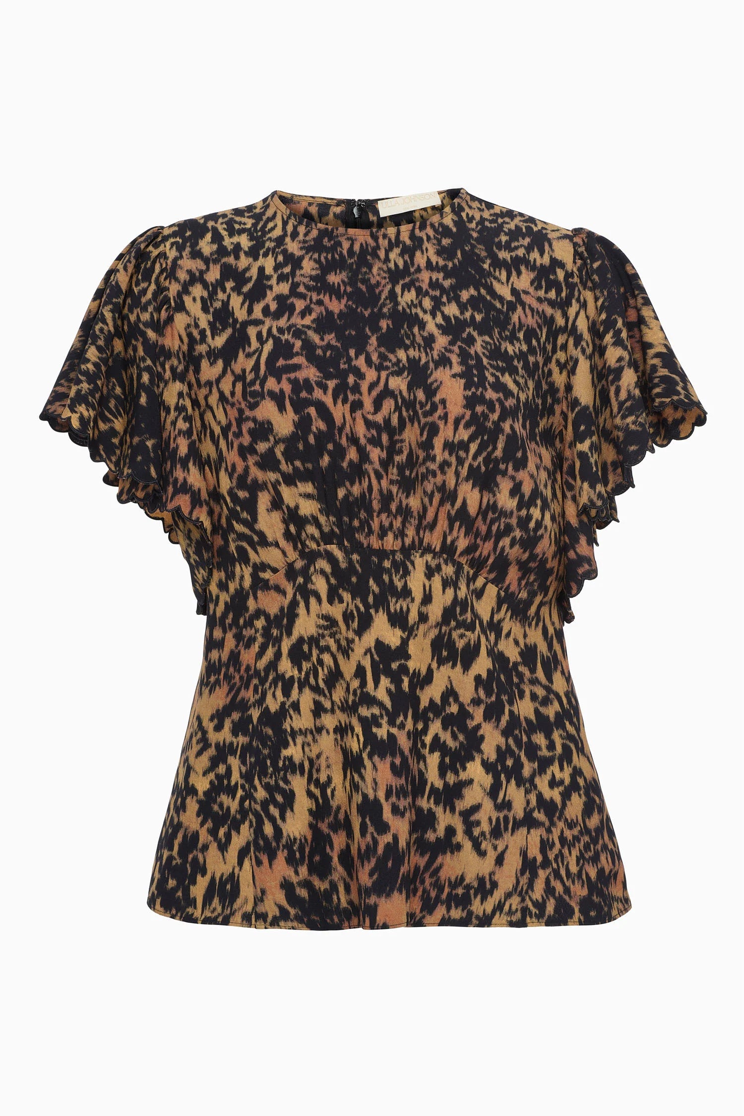 Ulla Johnson Nejma Flutter Sleeve Blouse