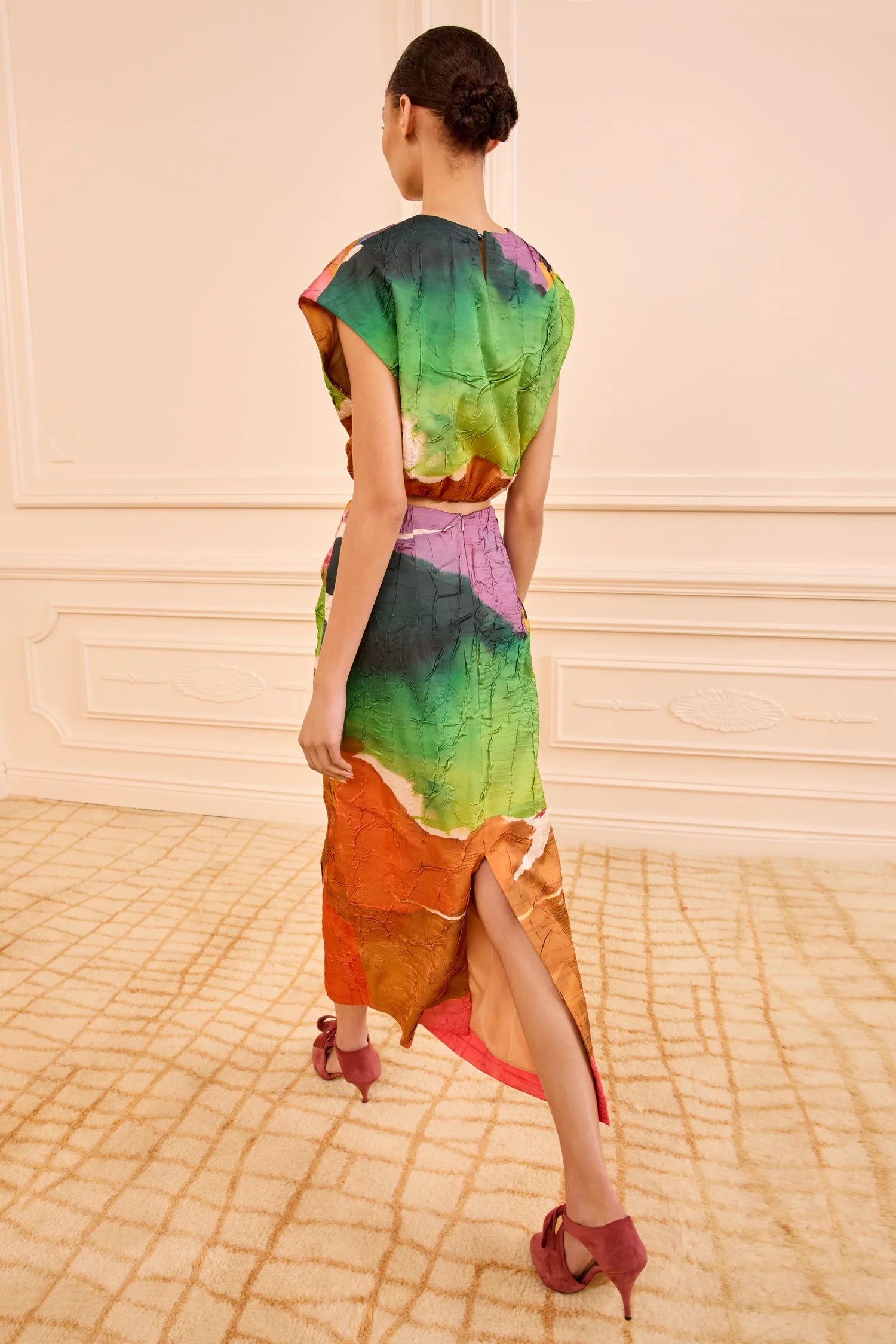 Ulla Johnson Gisella Satin Crop Top