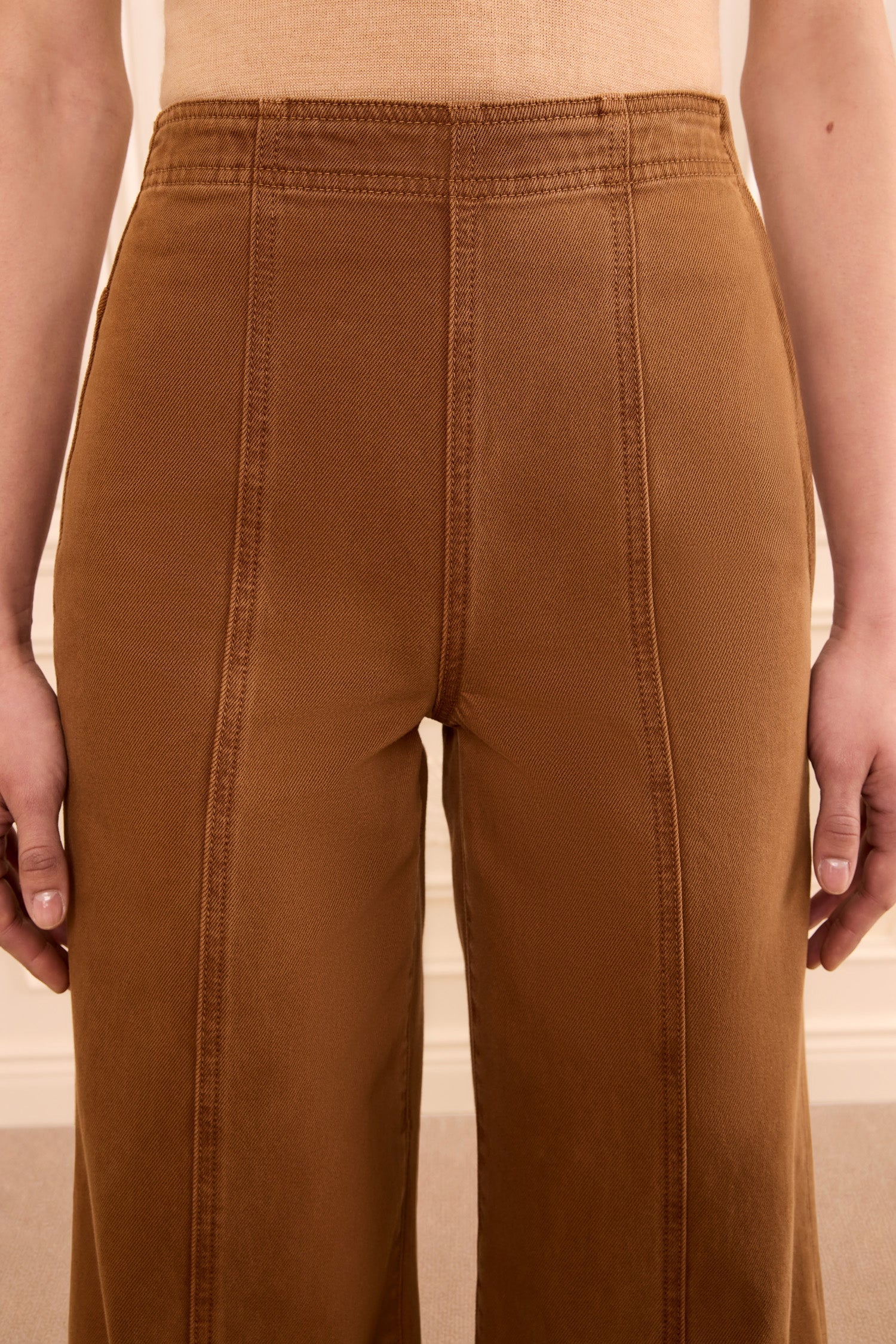 Ulla Johnson The Bianca Wide Leg Seamed Jean