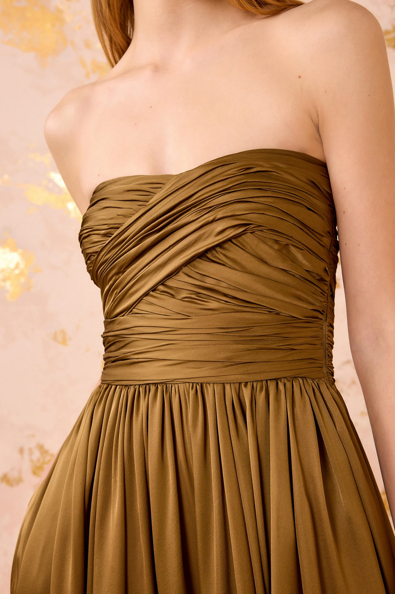 Ulla Johnson Anastasia Silk Strapless Gown
