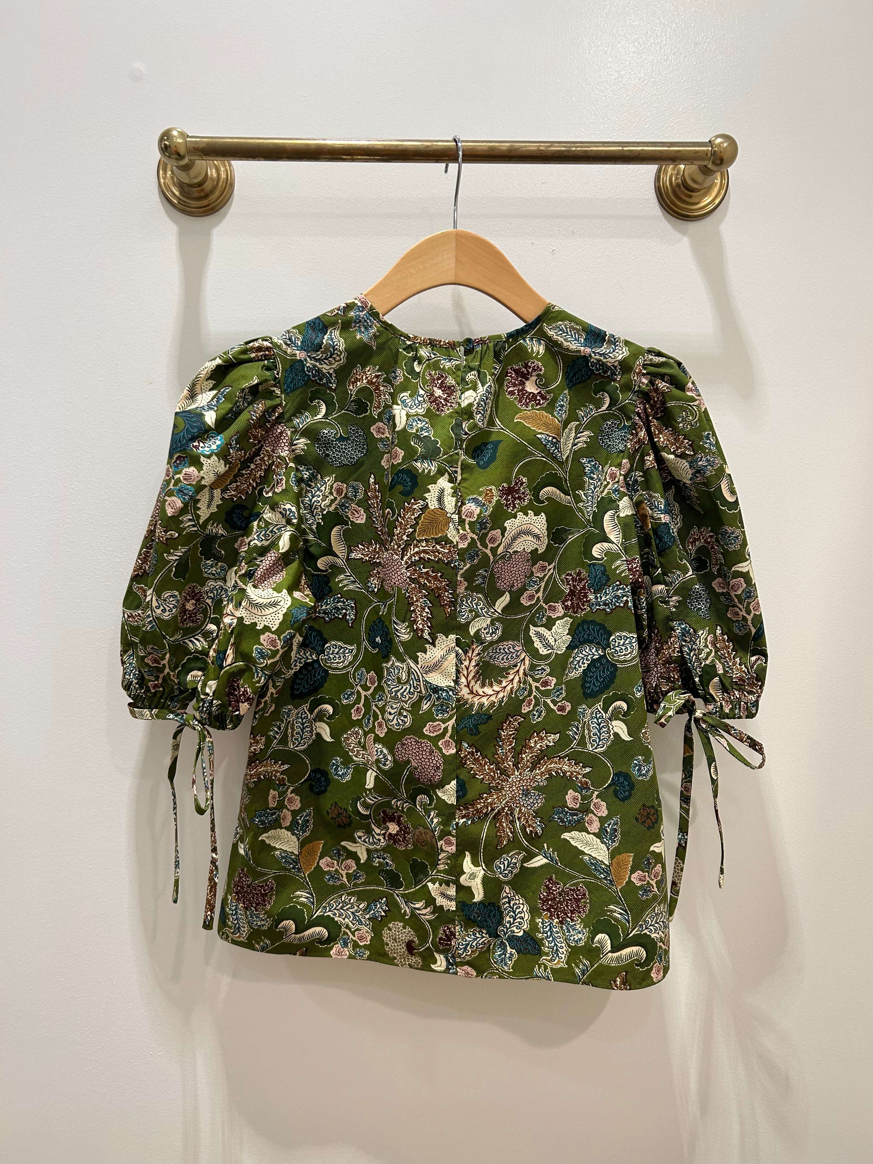 Ulla Johnson Coralie Short Sleeve Blouse