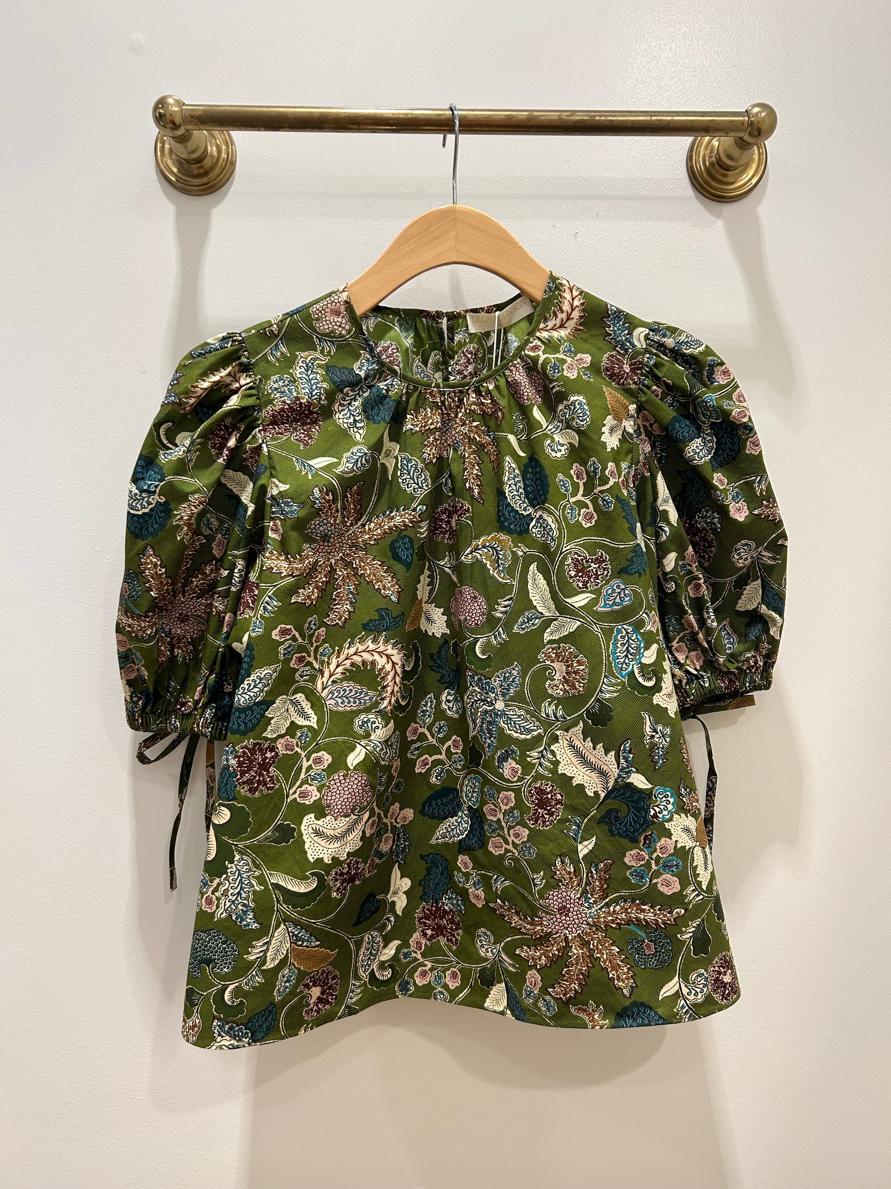 Ulla Johnson Coralie Short Sleeve Blouse