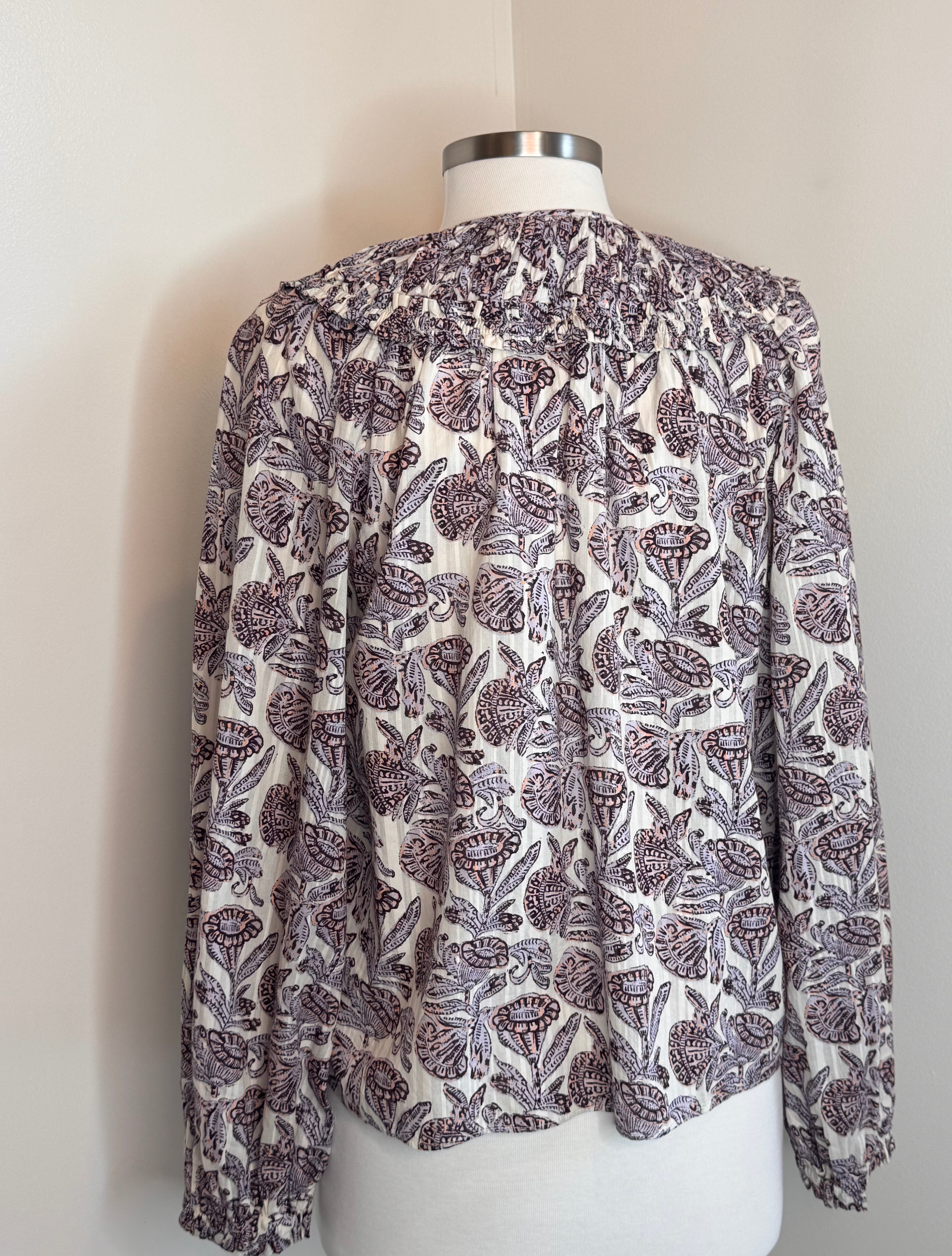 Ulla Johnson Florelle Long Sleeve Cotton Blouse