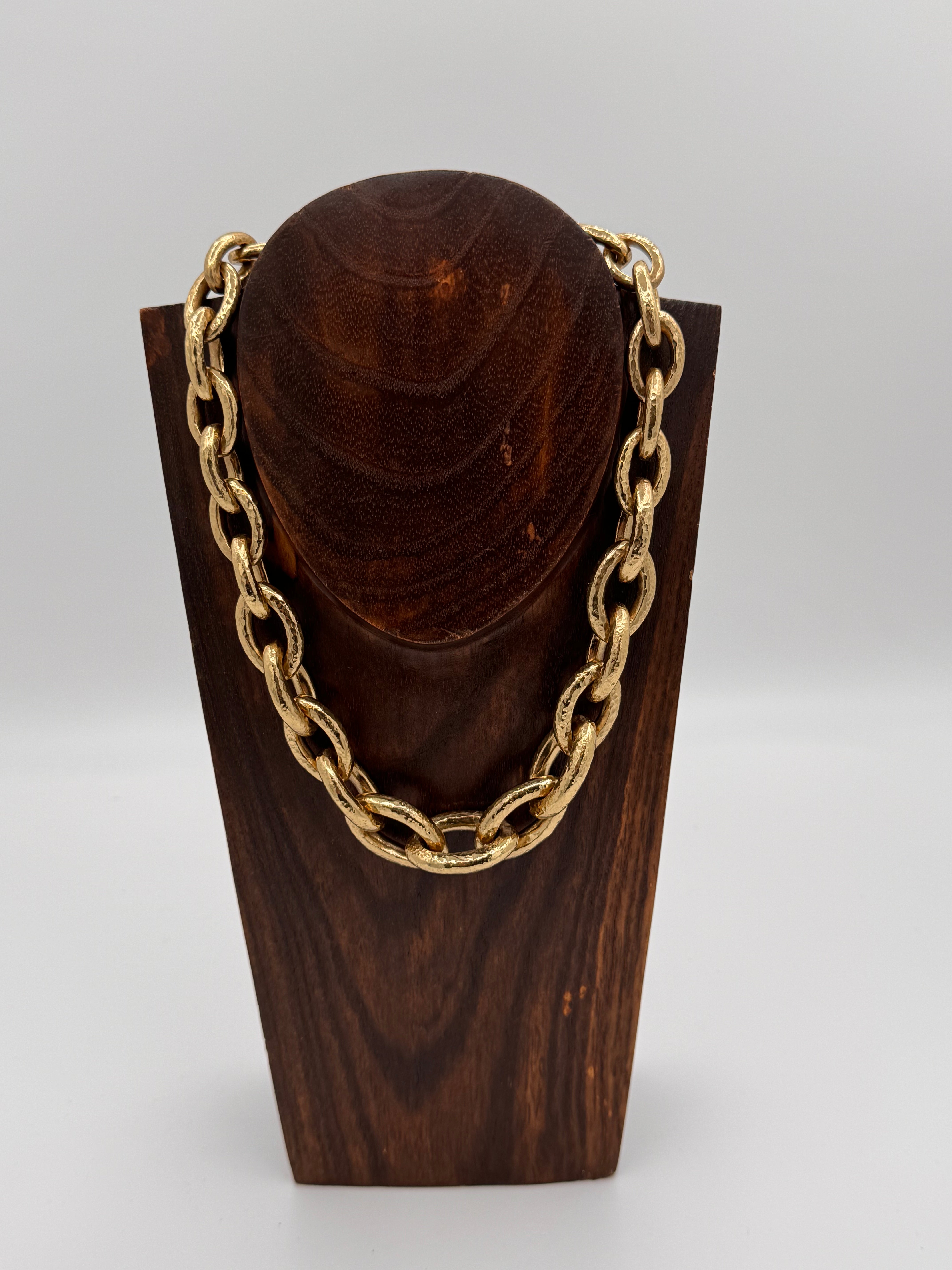 Ulla Johnson Gradient Oval Brass Necklace