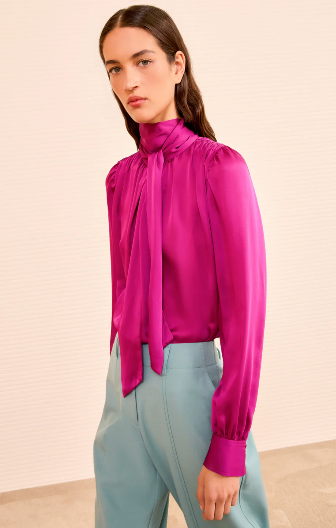 Ulla Johnson Ornament Tie Neck Blouse