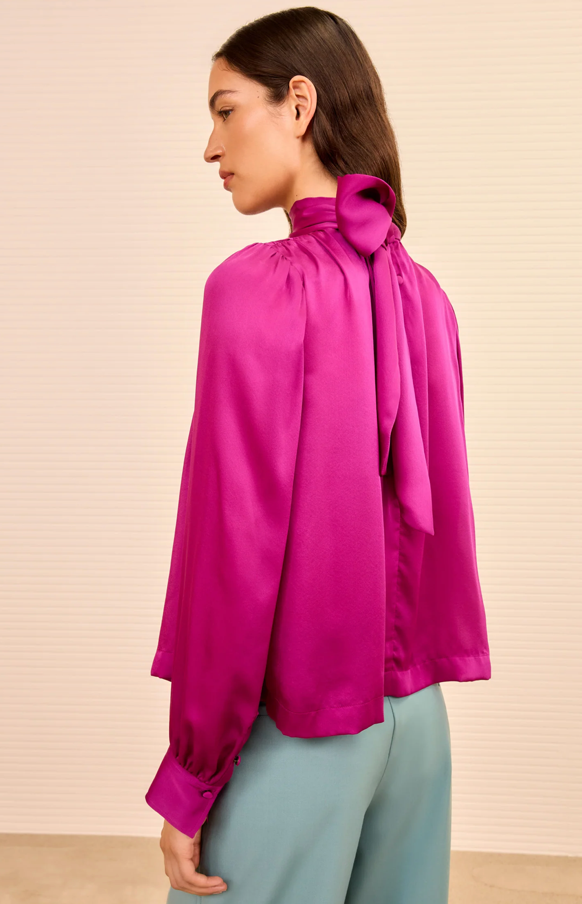 Ulla Johnson Ornament Tie Neck Blouse