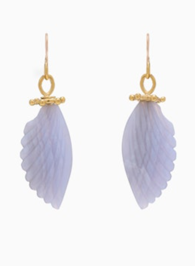 Ulla Johnson Small Wing Stone Drop Earrings