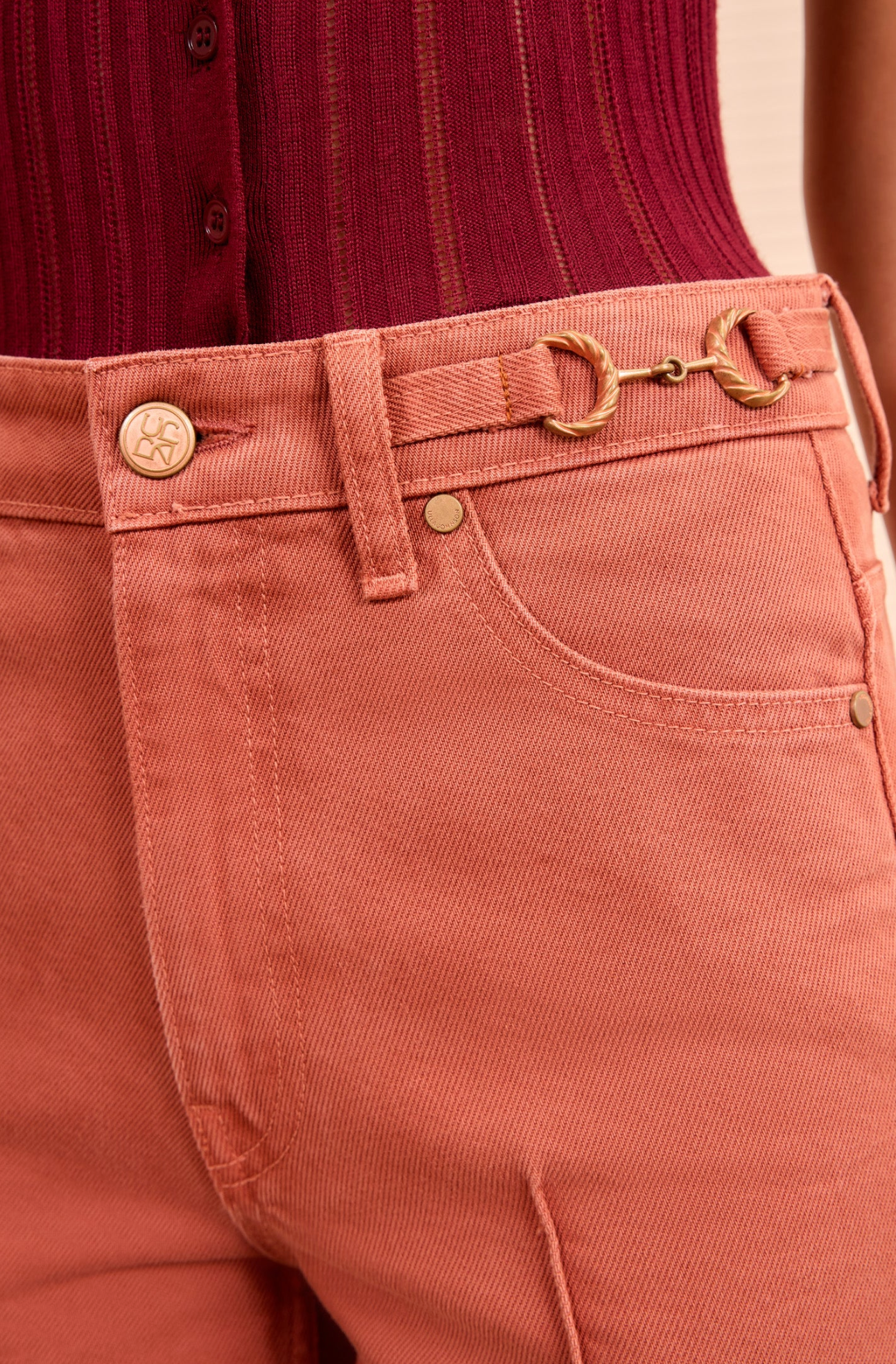 Ulla Johnson The Agatha Straight Leg Pintuck Jean