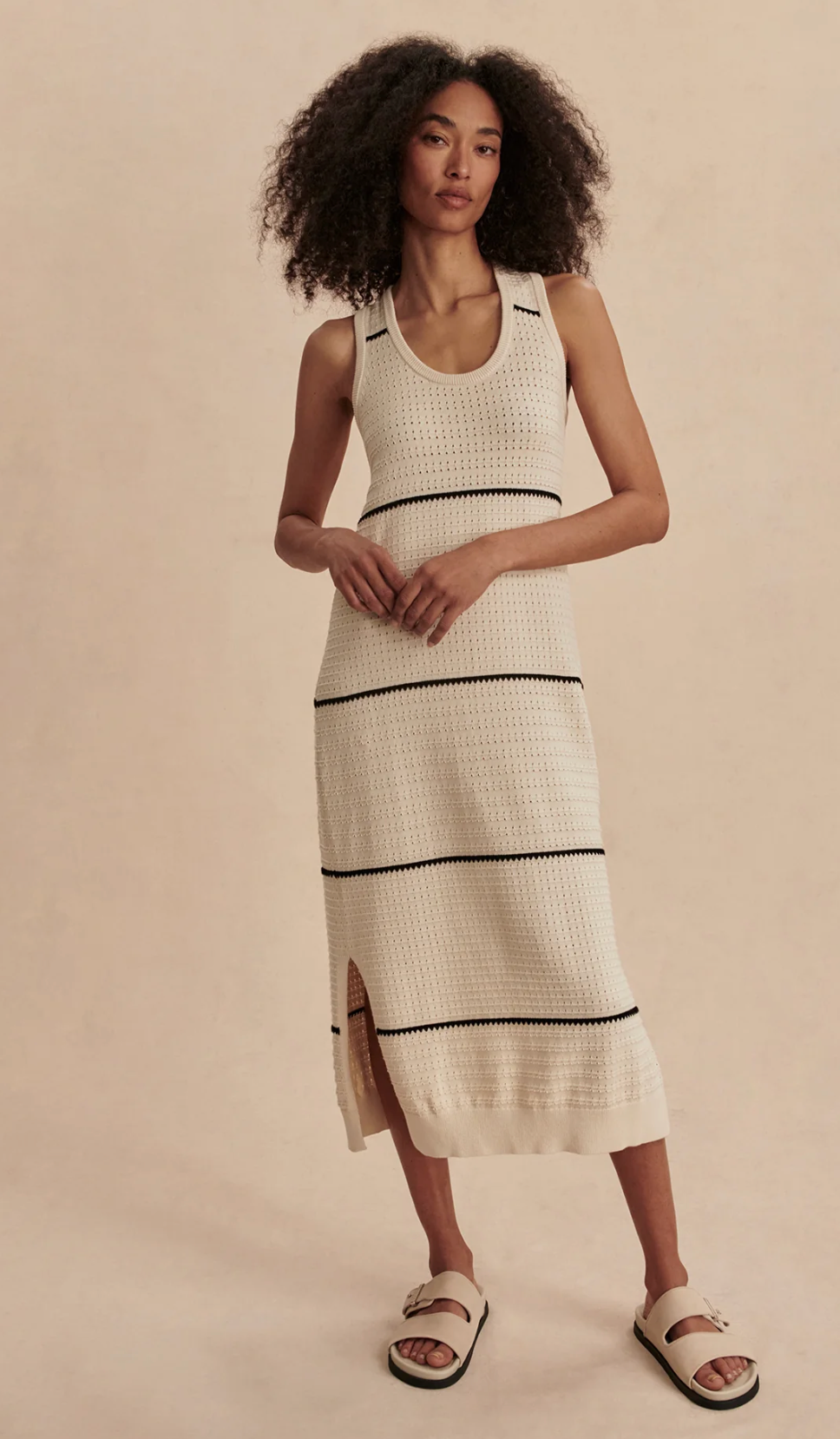 Varley Scott Scoop Neck Midi Dress
