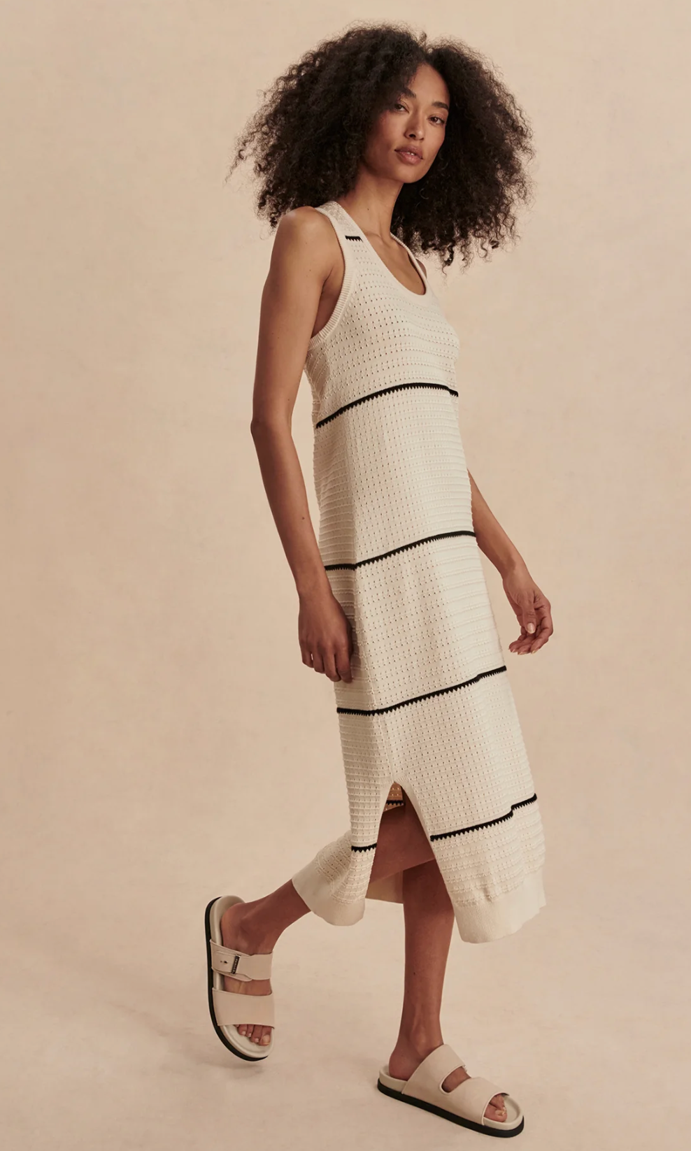 Varley Scott Scoop Neck Midi Dress