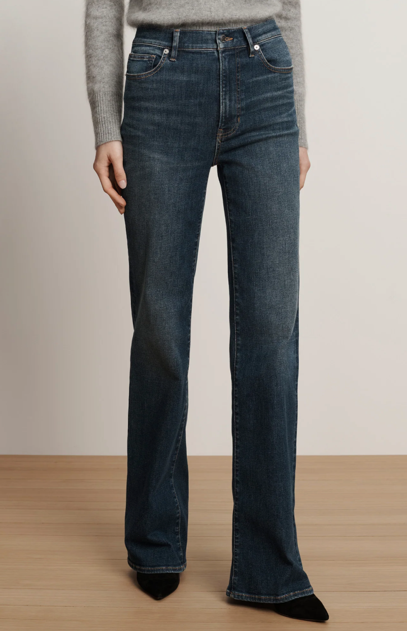 Veronica Beard Crosbie Slim Wide-Leg Jean