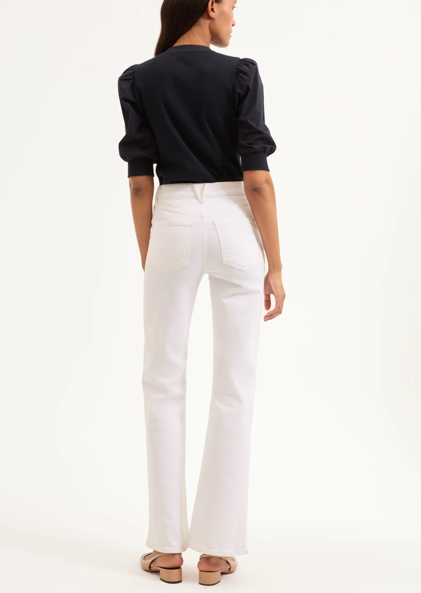 Veronica Beard Crosbie Wide Leg with Patch Pocket