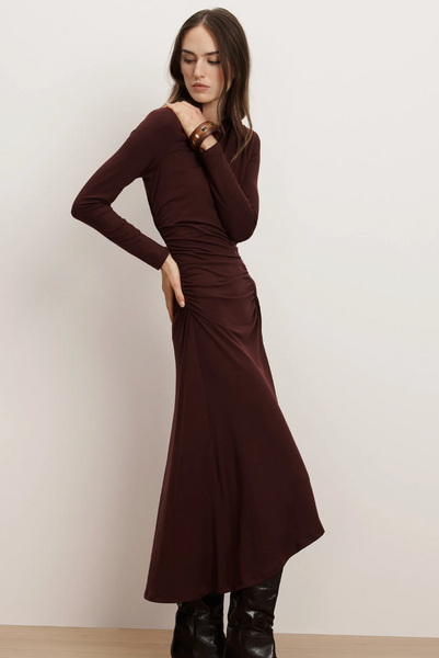 Veronica Beard Theodora Ruched Midi Dress