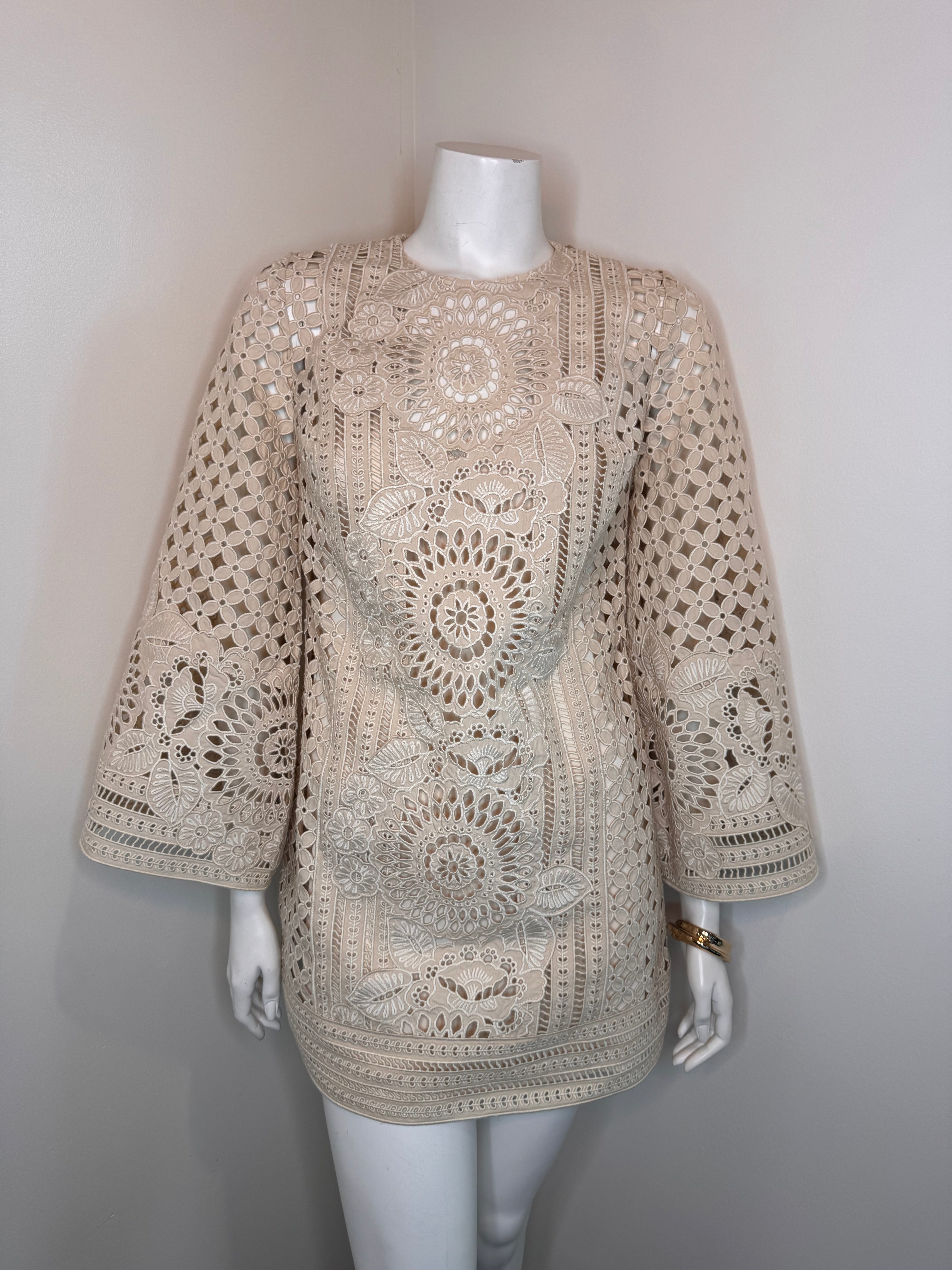 Zimmermann Indra Embroidered Mini Dress
