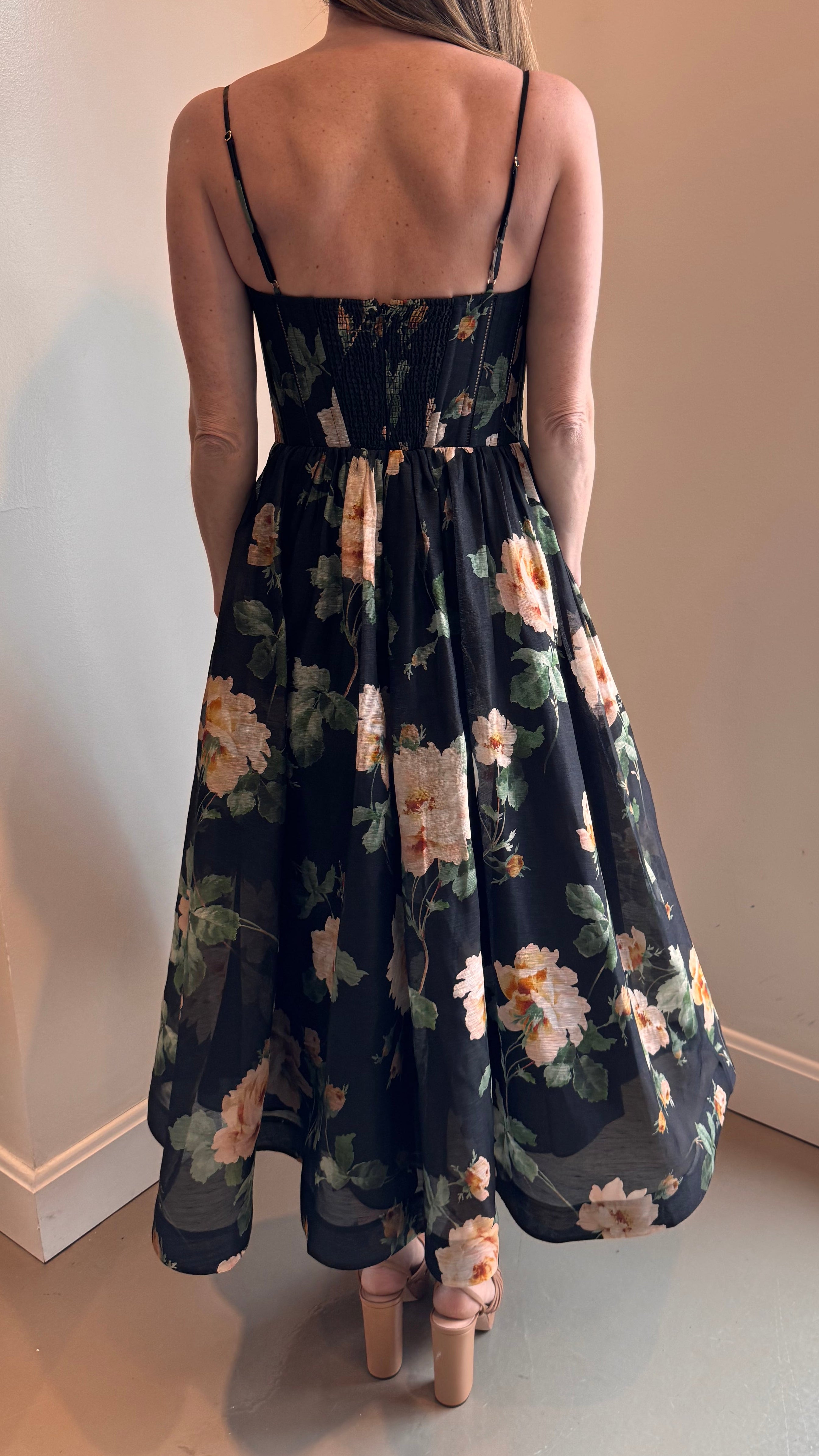 Zimmermann Luna Corset Midi Dress