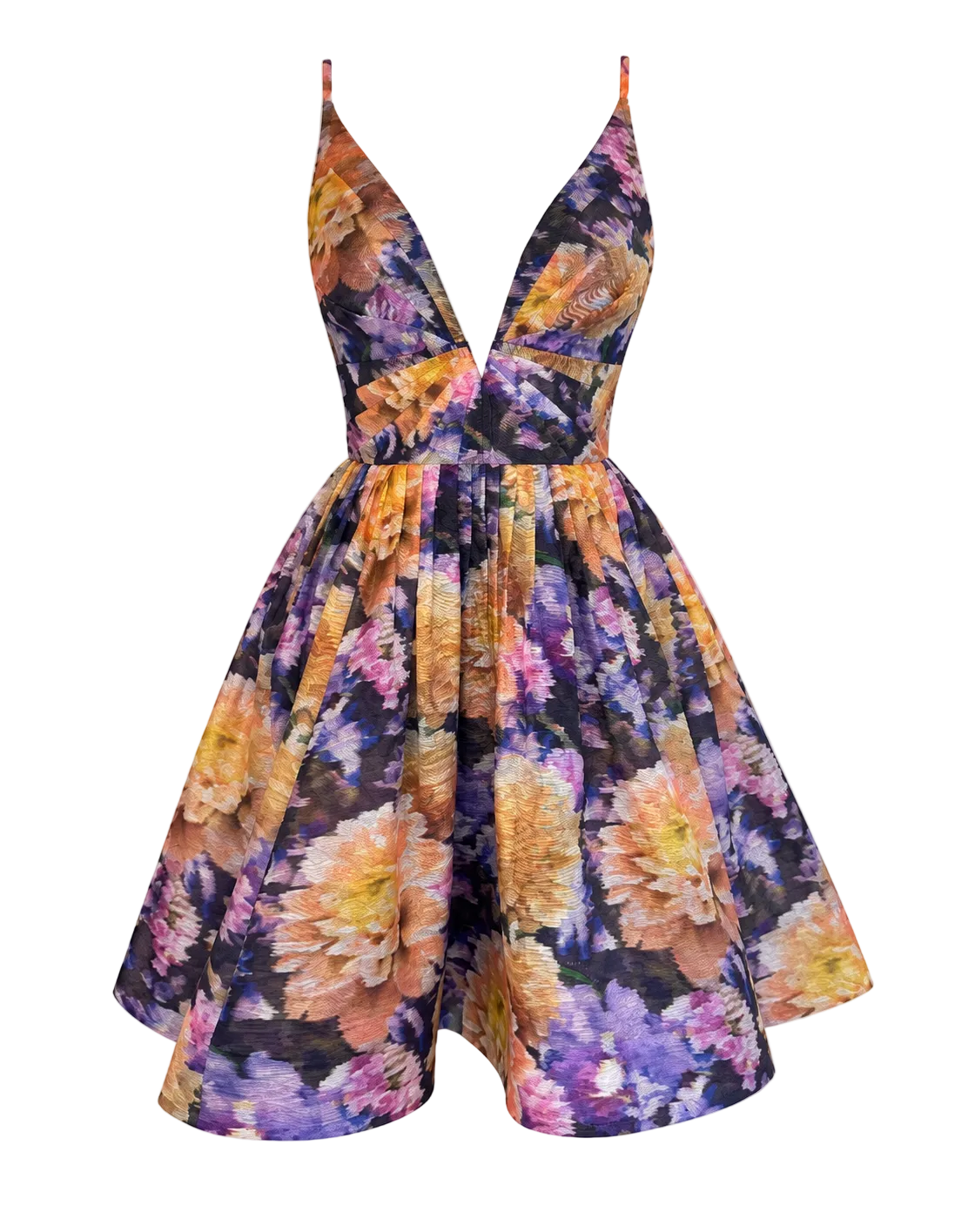 Zimmermann Luna V Neck Mini Dress